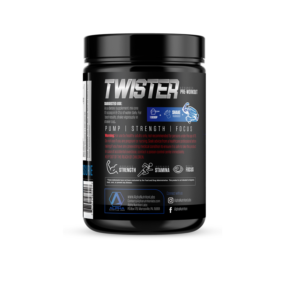 Twister Pre-Workout, Raspberry Lemonade