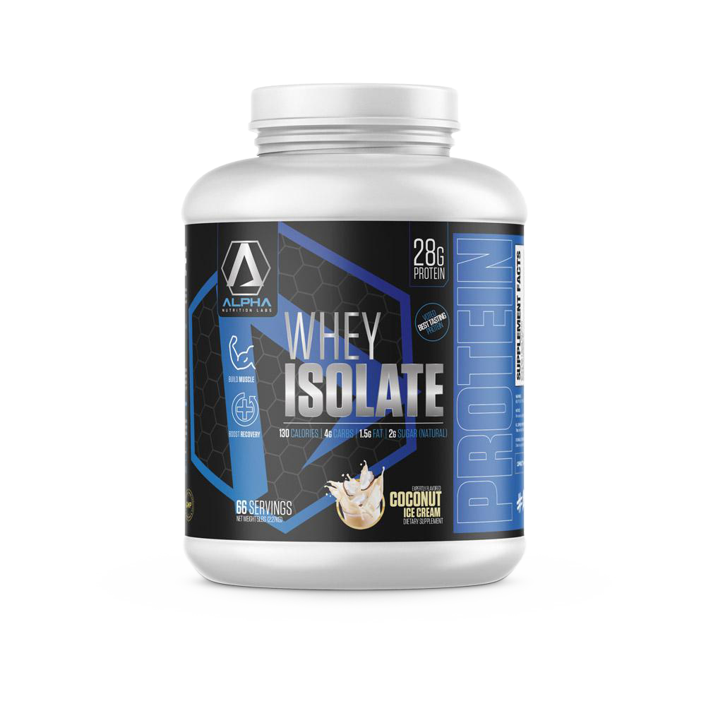 Whey Isolate Protein, Coconut Ice Cream, 5lbs