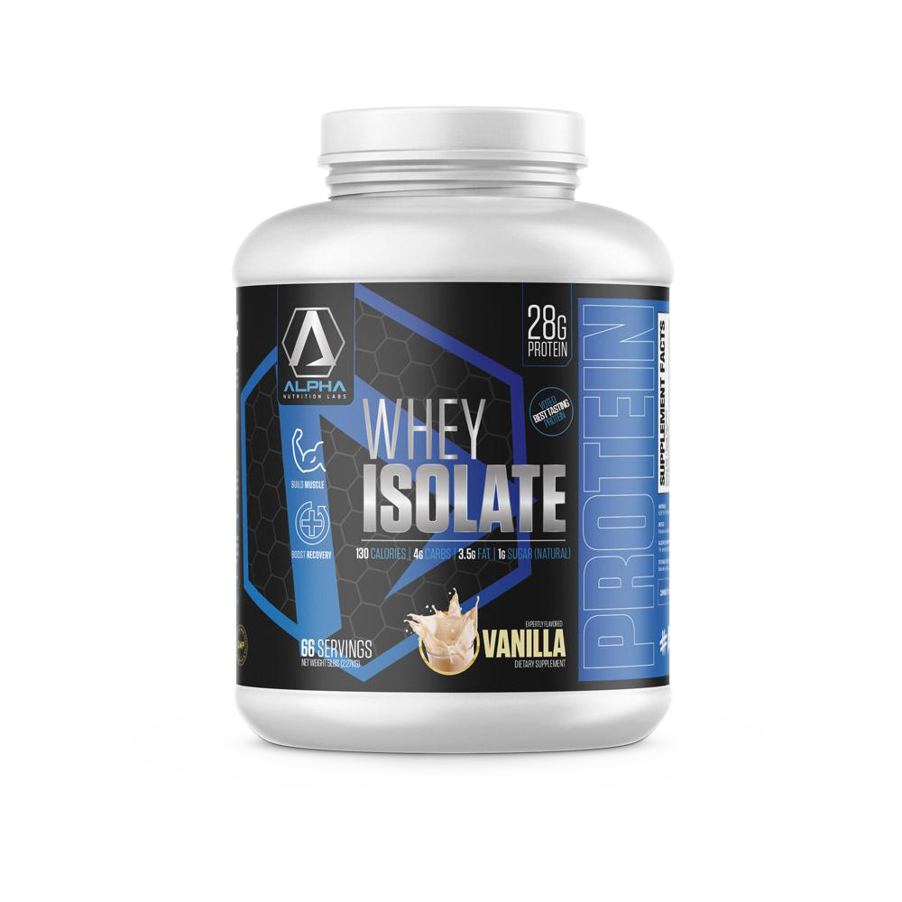 Whey Isolate Protein, Vanilla, 5lbs